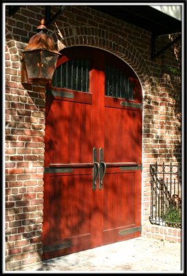 A red door