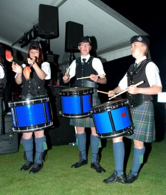 Party on the Pitch 2009 - HAWICK PIPE BAND