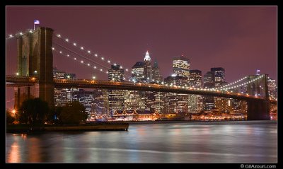 Manhattan Skyline & Brooklyn Bridge