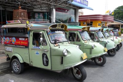 Distinctive local tuktuks, Trang