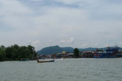 Riverbank, Malaysia, opposite Kuala Perlis