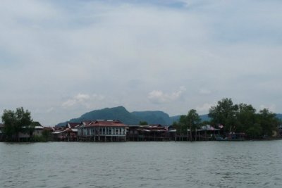 Riverbank, Malaysia, opposite Kuala Perlis