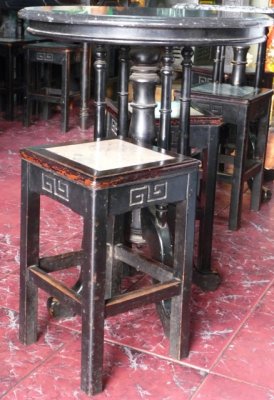 Table and stool, Chinese cafe, Hat Yai