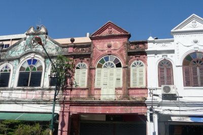 Detail of shophouses, Hat Yai