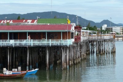 Wharf with guesthouses, Hua Hin