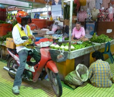 Motorcycle in market, Hua Hin