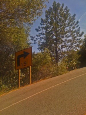 One of the 'hundred' 15 mph curves on CA49