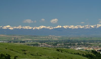View of Bozeman from Drinking Horse Mountain