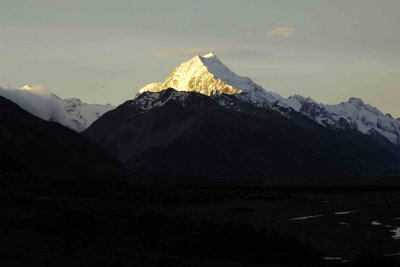 Mt Cook, Southern Alps, Sunset-010509-Tasman Valley, S Island, New Zealand-#0265.jpg