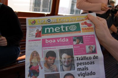 Lisbon Metro Newspaper