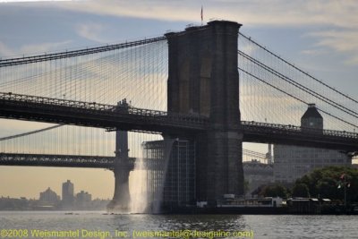 Artificial Waterfalls at Brooklyn Bridge