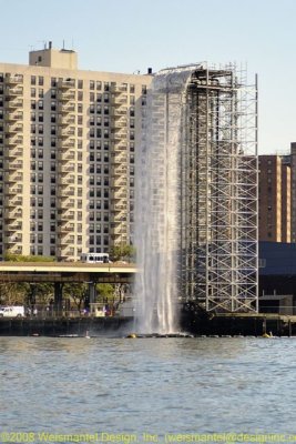Artificial Waterfalls on East River