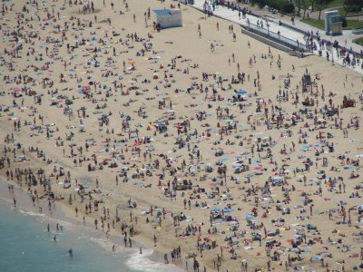 Spanish beaches in summer