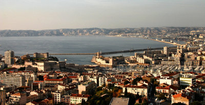 Le port de Marseille vu de Notre Dame