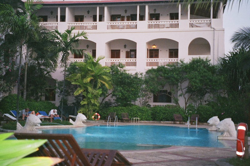 An inviting pool at the Zanzibar Serena Inn in Stone Town