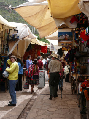 Jim strolls the market