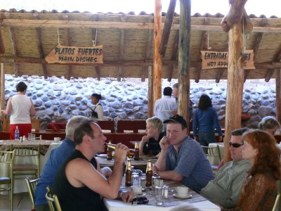 Robert, Jeff, Leo, Ross and Trisha at lunch