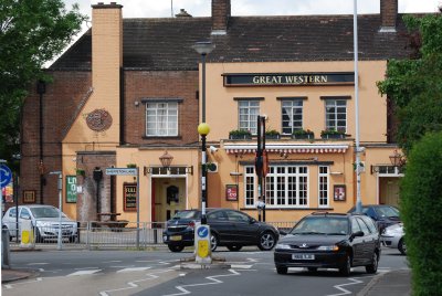 The Great Western Pub on Shepiston Lane - a good place to eat