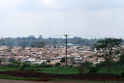 Kibera slums as seen from the road