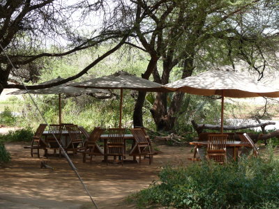 Outdoor eating area Elephant Bedroom Tented Camp