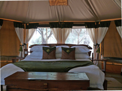 Inside the tent - Elephant Bedroom - very classy