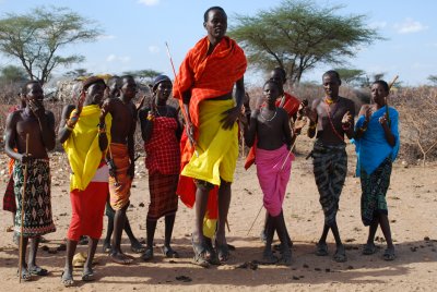 10. Samburu Village - the men danced and jumped