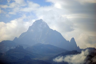 Mt Kenya first thing in the morning - I really liked this picture!