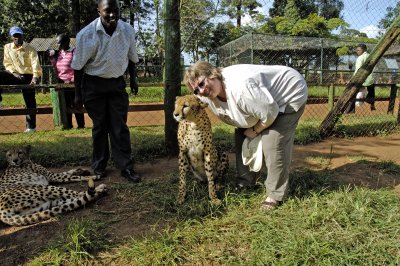 KWS Orphanage -That's Sharon and Lynda - look at that grin!