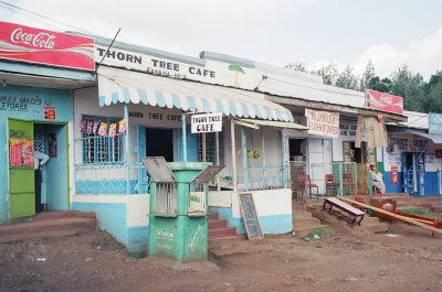 Couldn't resist this picture of the Thorn Tree Cafe...