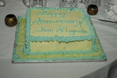 They had a lovely cake for us for our 30th Anniversary!