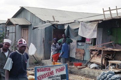 Driving through Mukuru slums