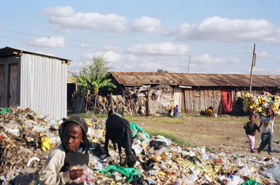 It's a different way of life from what we know, this boy was rumaging through the garbage, probably for food