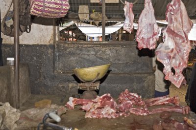One of the butcher stalls