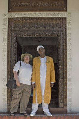 Lynda and Yussuf at the Serena Inn