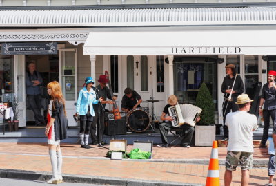 Typical Saturday afternoon in the Parnell district of Auckland NZ