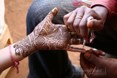 11-Henna being applied