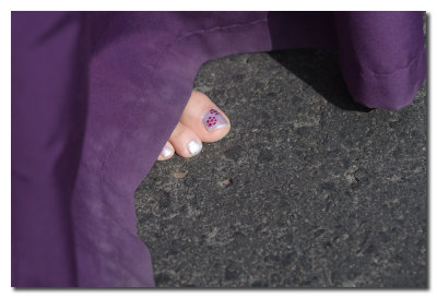 Pie de una Lazarilla - Female guide foot
