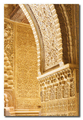 Estucos en el Patio de los Leones - Stucco arch in the Courtyard of the Lions