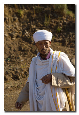 Sacerdote de la Iglesia Ortodoxa en Lalibela