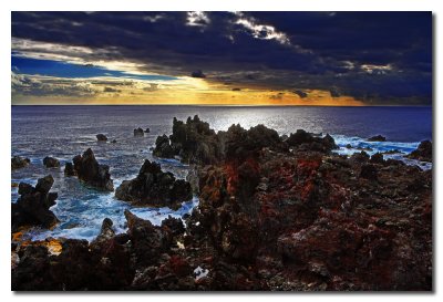 Atardecer en la costa  -  Dusk in the coast