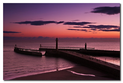 Muelles a la salida del sol - Piers at sunrise