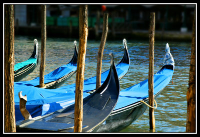 Gondolas en el Gran Canal  -  Gondolas in the Gran Canal