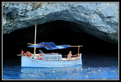 Cova Blava   -  Blue cave