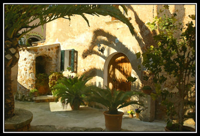 Patio casa Mallorquina  -  Entrance Mallorcan house