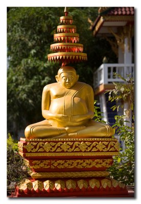 Buda Dorado en el  Monasterio de Wat Sisaket en Vientiane