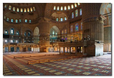 Interior Mezquita Azul - Interior Blue Mosque