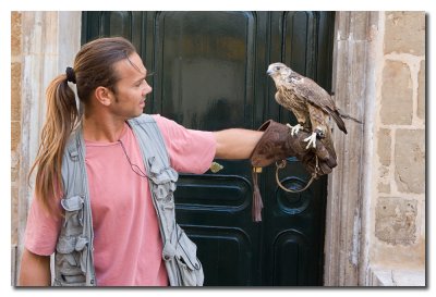 Domador y su Halcon  -  Falcon trainer