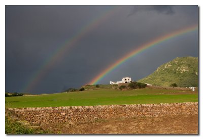 Rainbows in Santa Teresa farmhouse