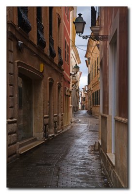 Calle en Menorca  -  Street in Menorca