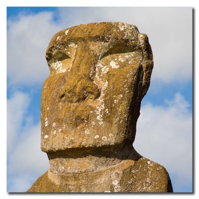 Moai en Ahu Akavi